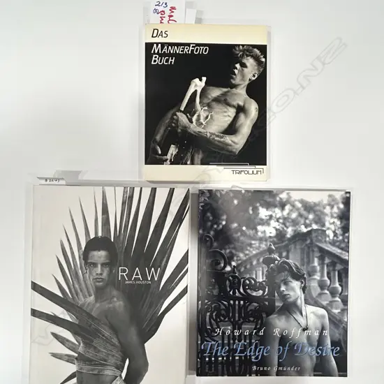 THREE MALE NUDE PHOTOGRAPHY BOOKS